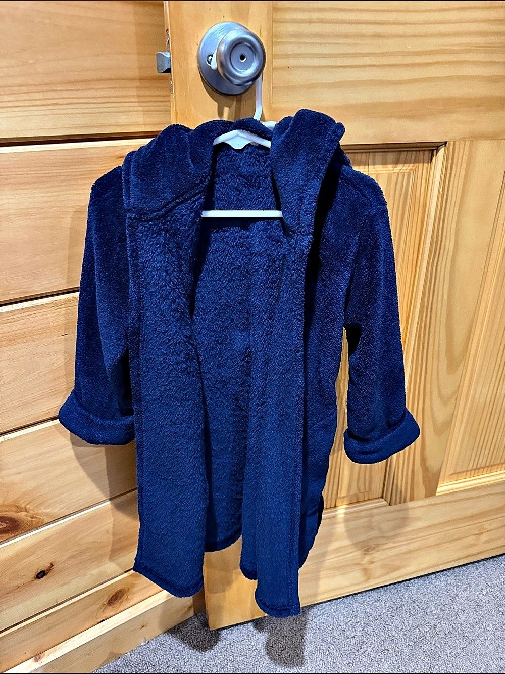 baby GAP Toddler Recycled Fuzzy Robe Blue 3 Years